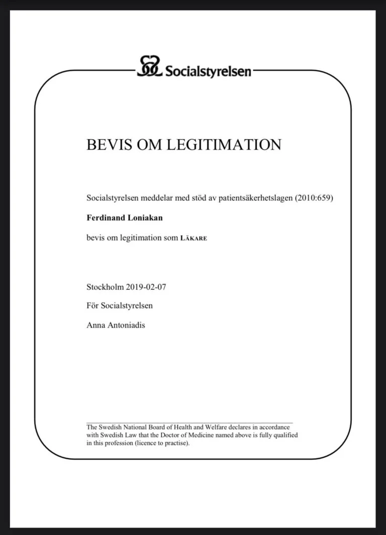 läkarlegitimation